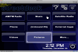 Streetdeck front-end menu